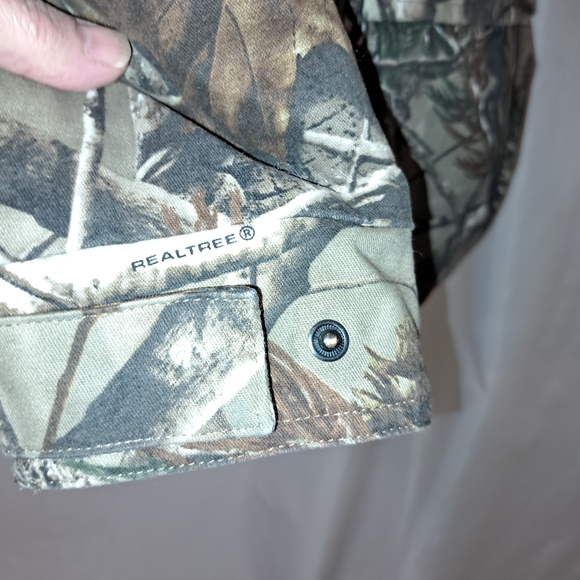 Mens Sz L 42/44 Realtree Camouflage Quilted Insulated Hunting Coat Worn Once - Picture 6 of 14